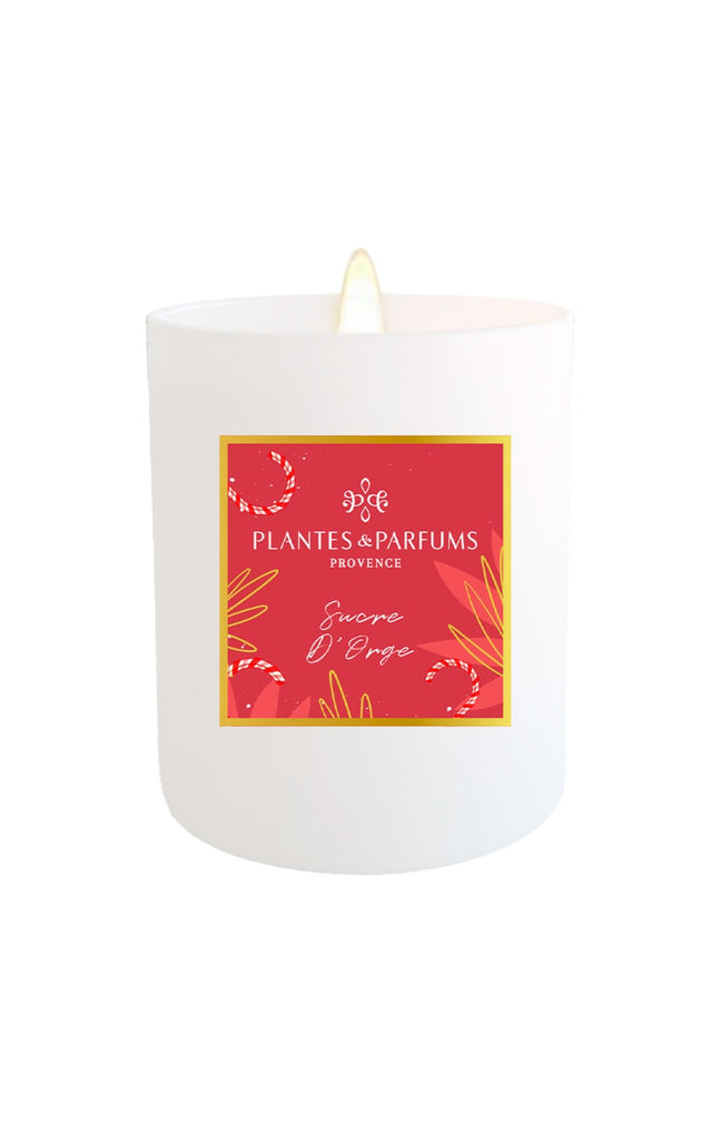 Bougie végétale parfumée - Sucre d'orge - Fruité gourmand - 180 g