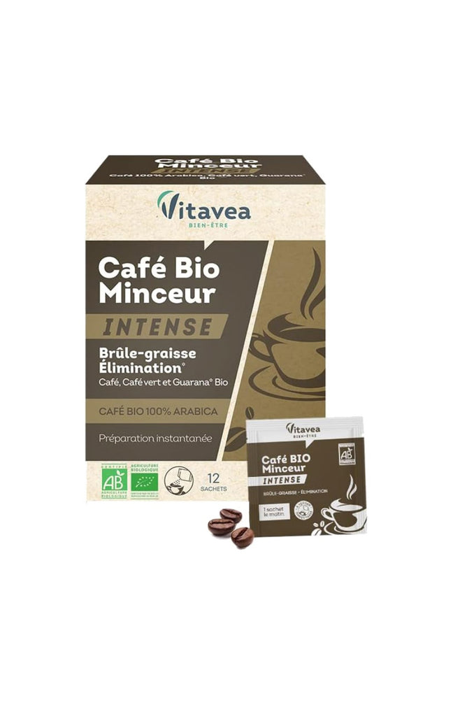 Café minceur bio - Guarana & café vert - 12 sachets