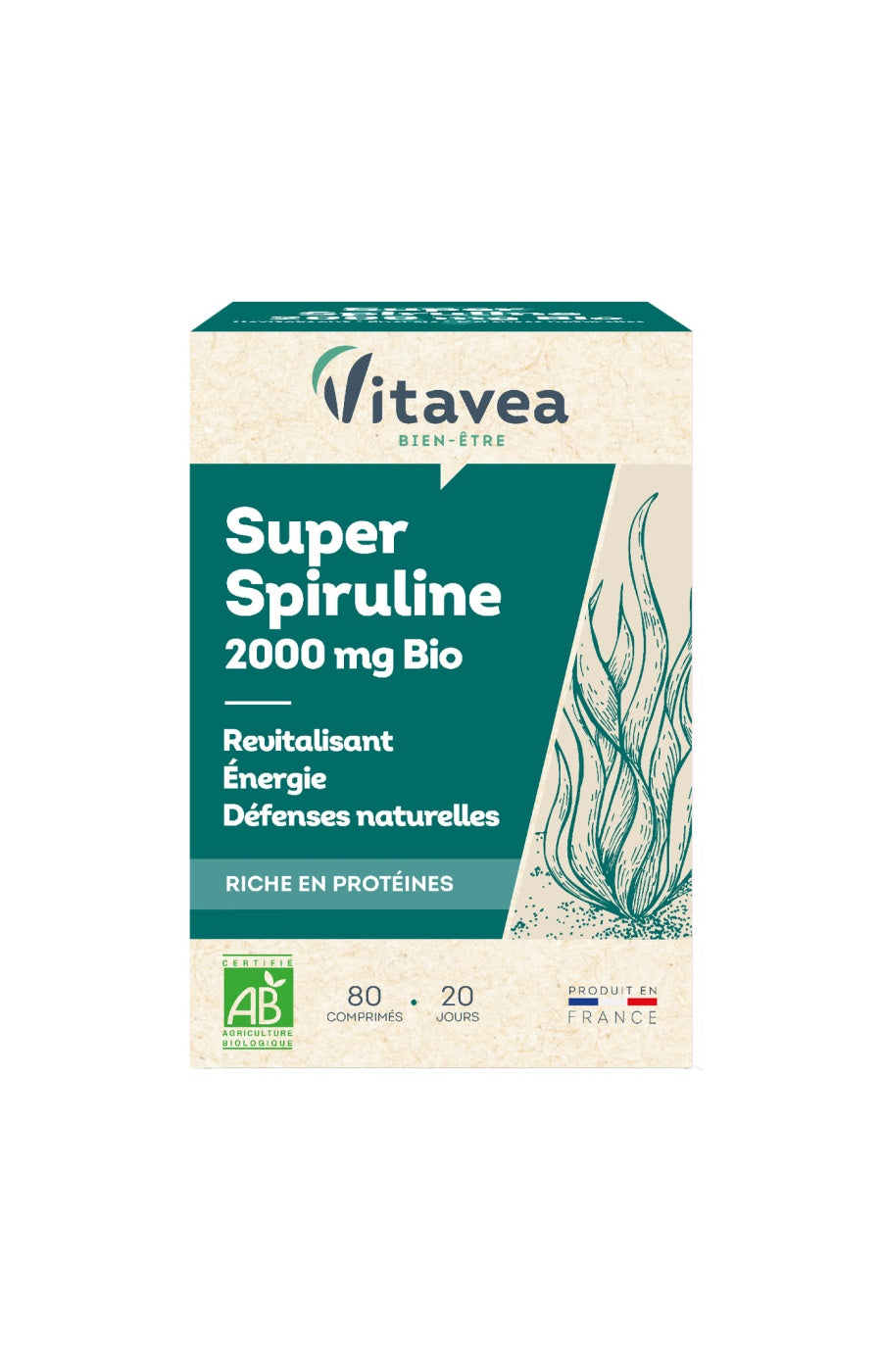 Cure revitalisante - Spiruline bio - 20 jours
