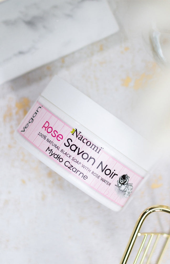 Savon noir anti-rougeurs - Eau de rose - Visage & corps - 125 g