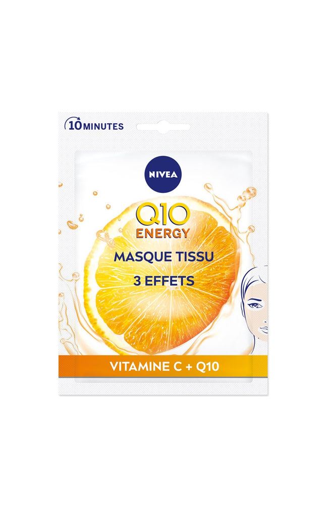 Masque tissu anti-oxydant - Q10 Energy - Visage - 2 unités