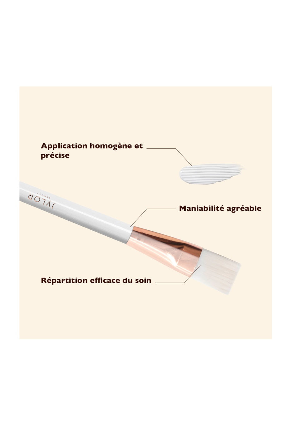 Pinceau applicateur de soins - Visage