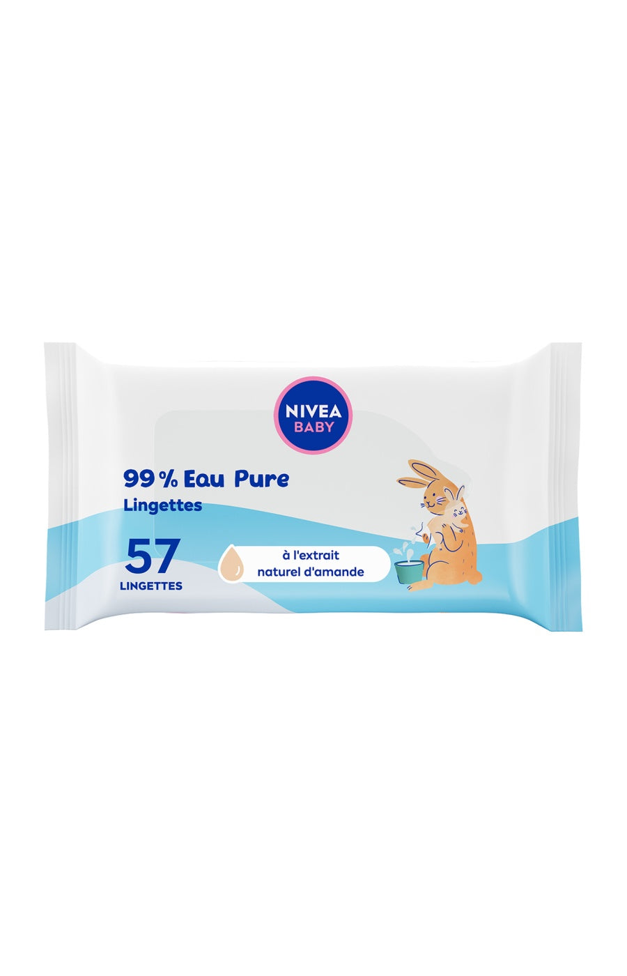 Lingettes nettoyantes multi-usages - Pure Water - Bébé - 57 unités