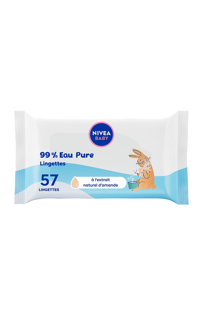 Lingettes nettoyantes multi-usages - Pure Water - Bébé - 57 unités