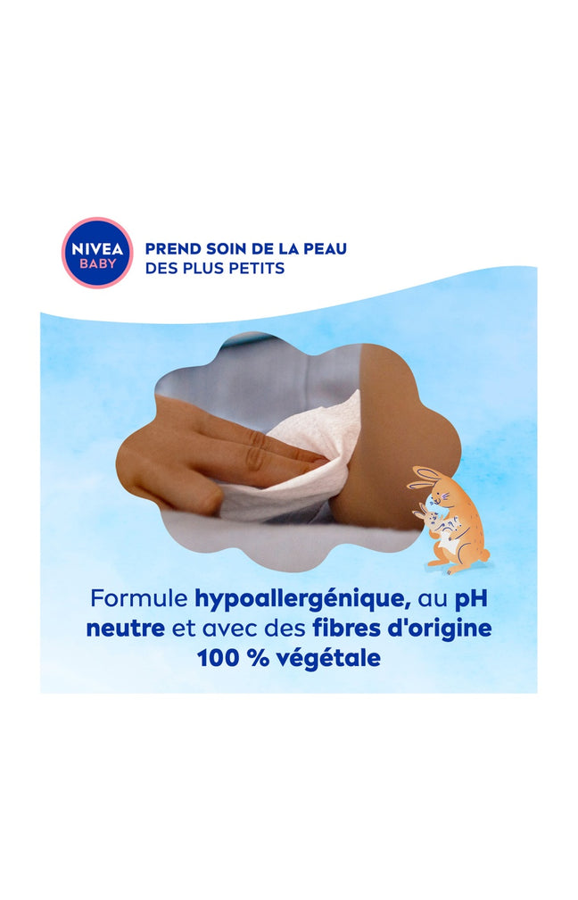 Lingettes nettoyantes multi-usages - Pure Water - Bébé - 57 unités