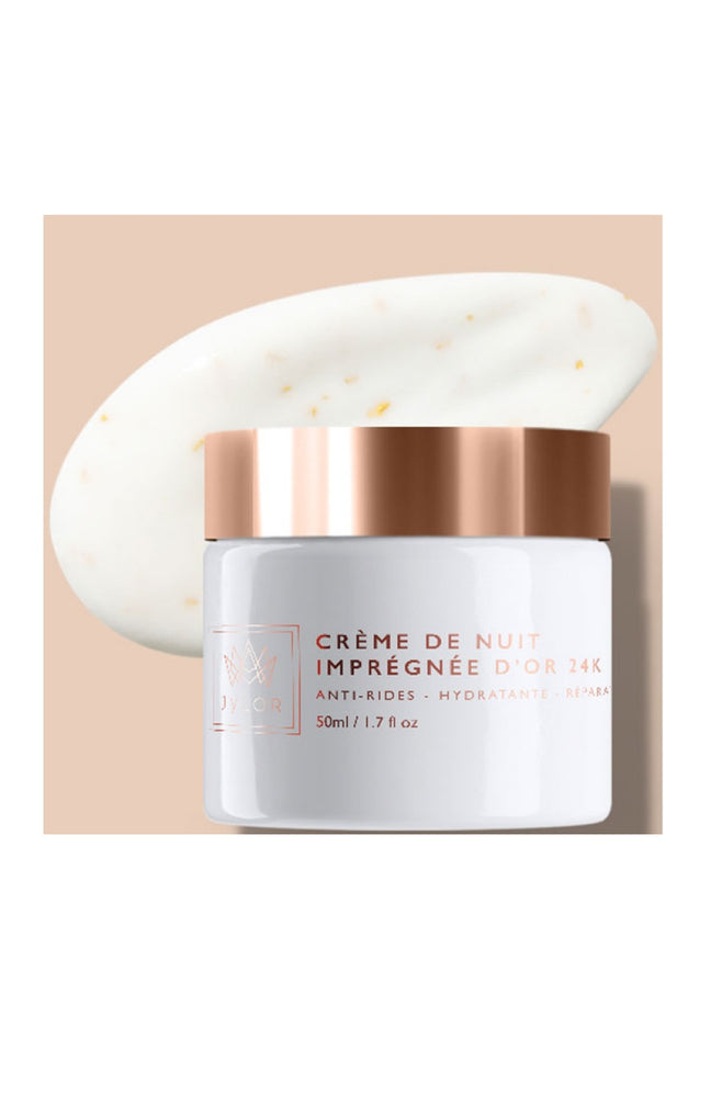 Crème de nuit anti-âge - Or 24k - Visage - 50 ml