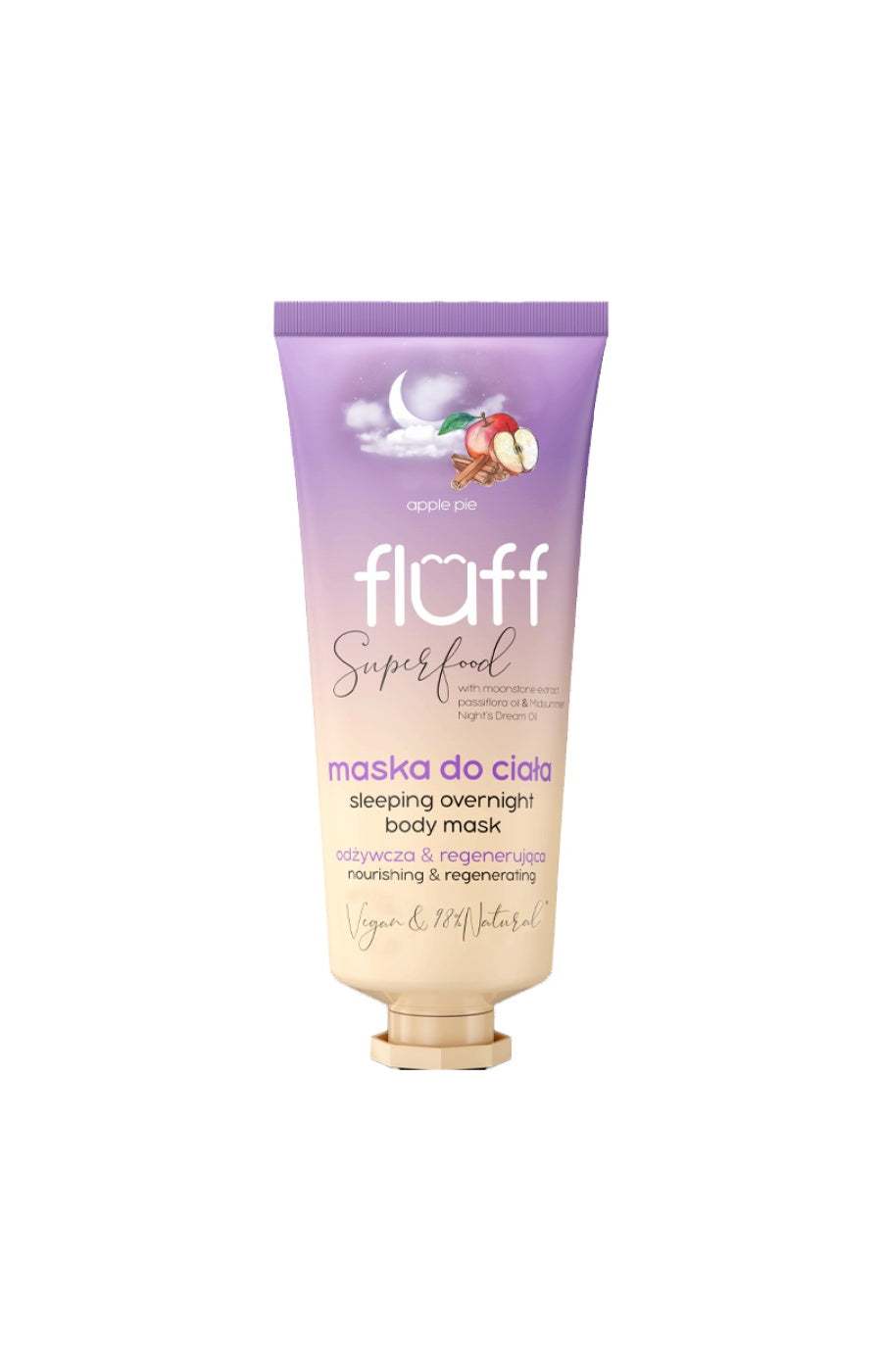 Masque de nuit hydratant naturel - Tarte aux pommes - Corps - 150 ml