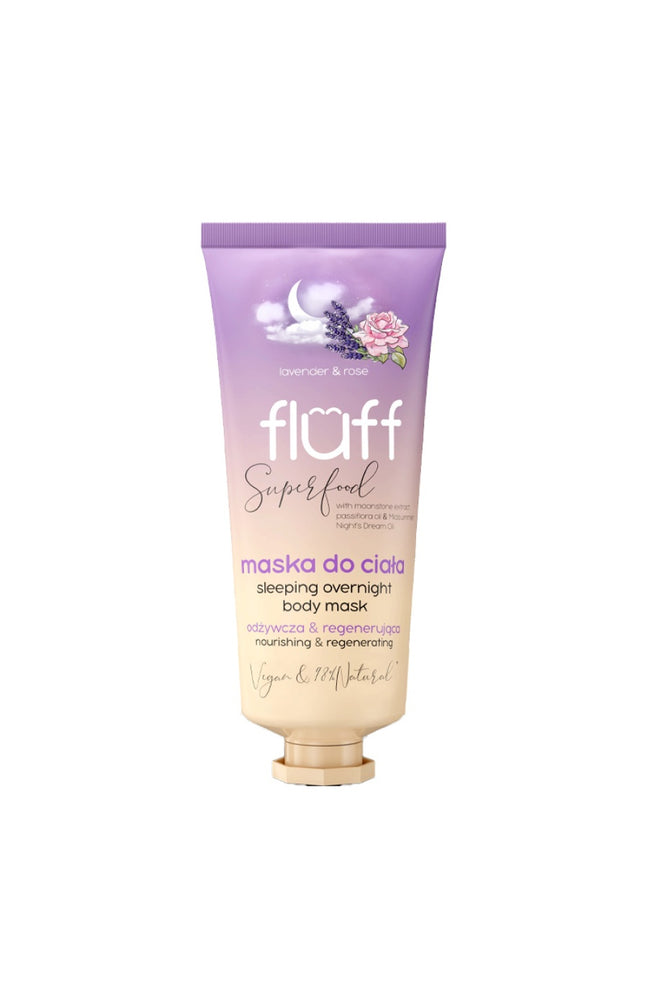 Masque de nuit hydratant naturel - Lavande & rose - Corps - 150 ml