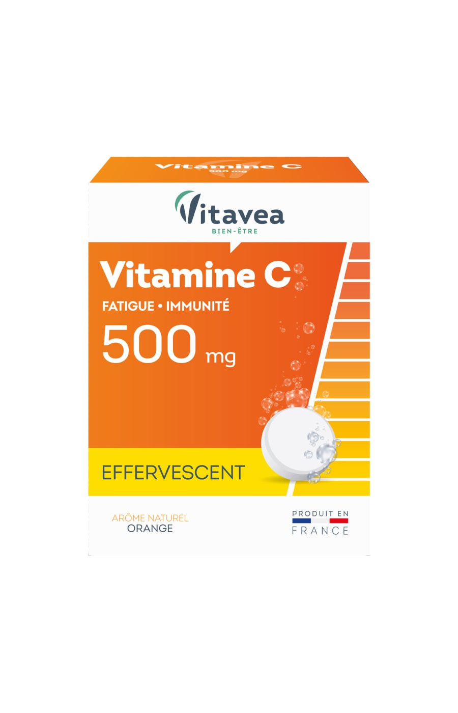 Cure Vitamine C 500 - Orange - Effervescent - 1 mois