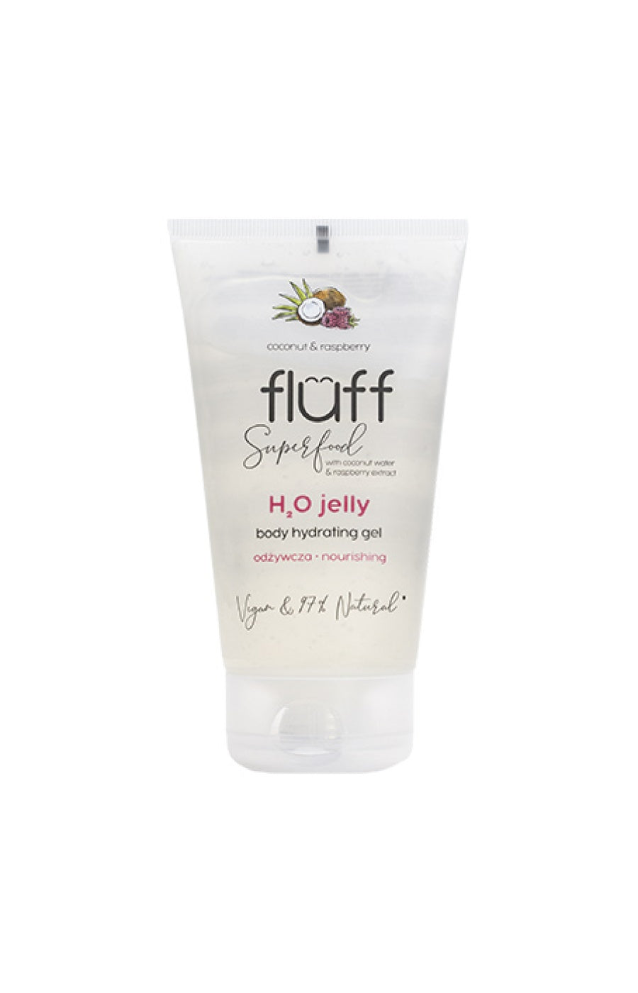 Gel hydratant nourrissant - Eau de coco & framboise - Corps - 150 ml