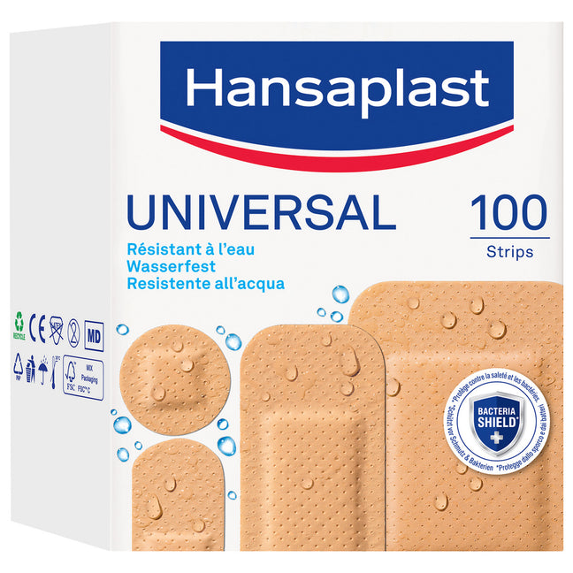 Pansements waterproof - Universal - 100 unités