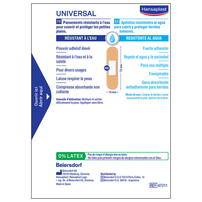 Pansements waterproof - Universal - 40 unités