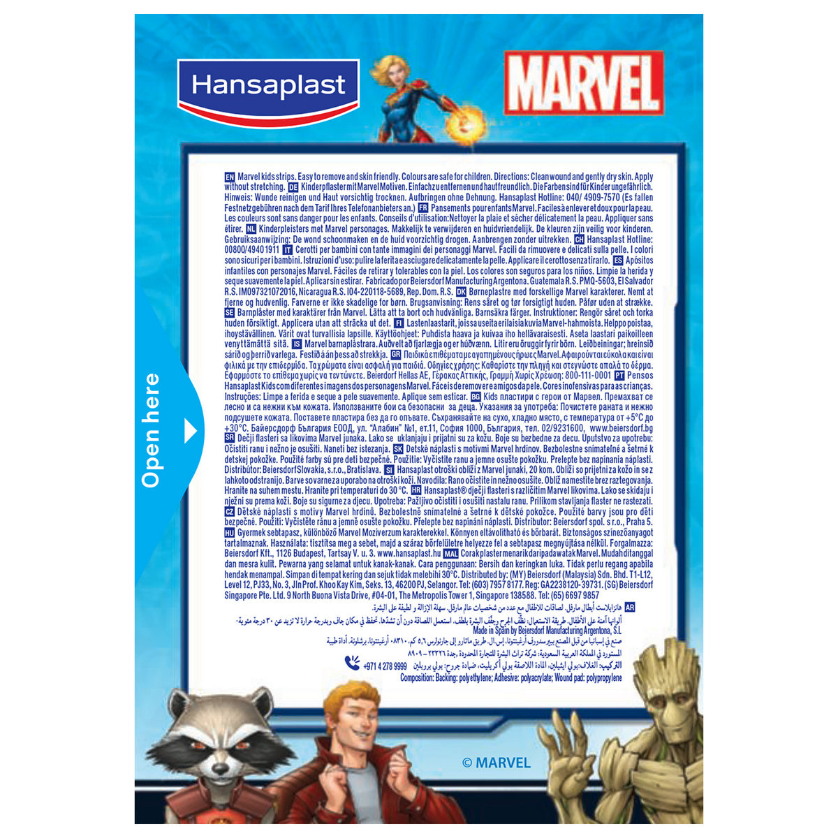 Pansements ultra-résistants - Marvel - Enfant - 2 x 20 unités