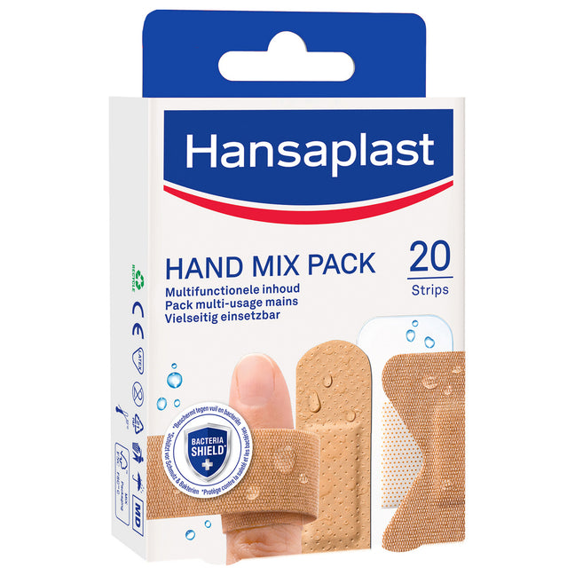 Pansements multiusage spécial mains - Waterproof - 20 unités
