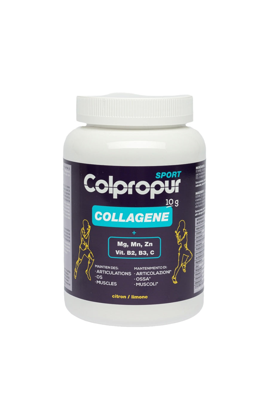 Cure collagène sport - Articulations, os, muscles - Citron - 3 x 345 g