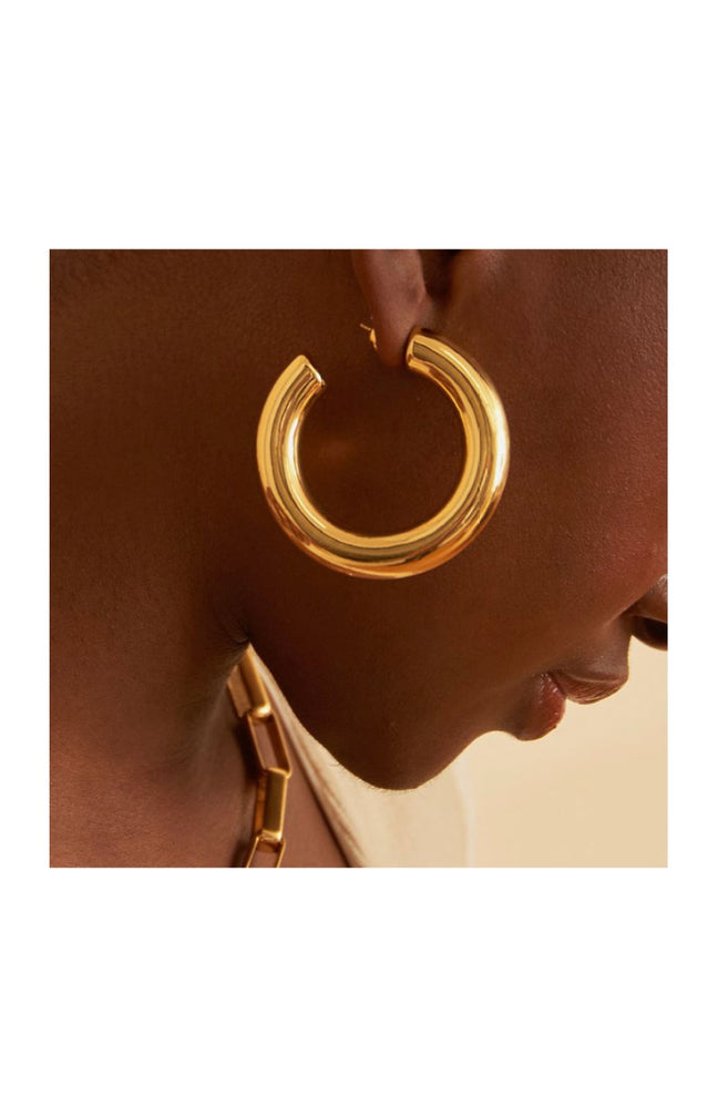 Boucles d'oreilles - Laiton plaqué or