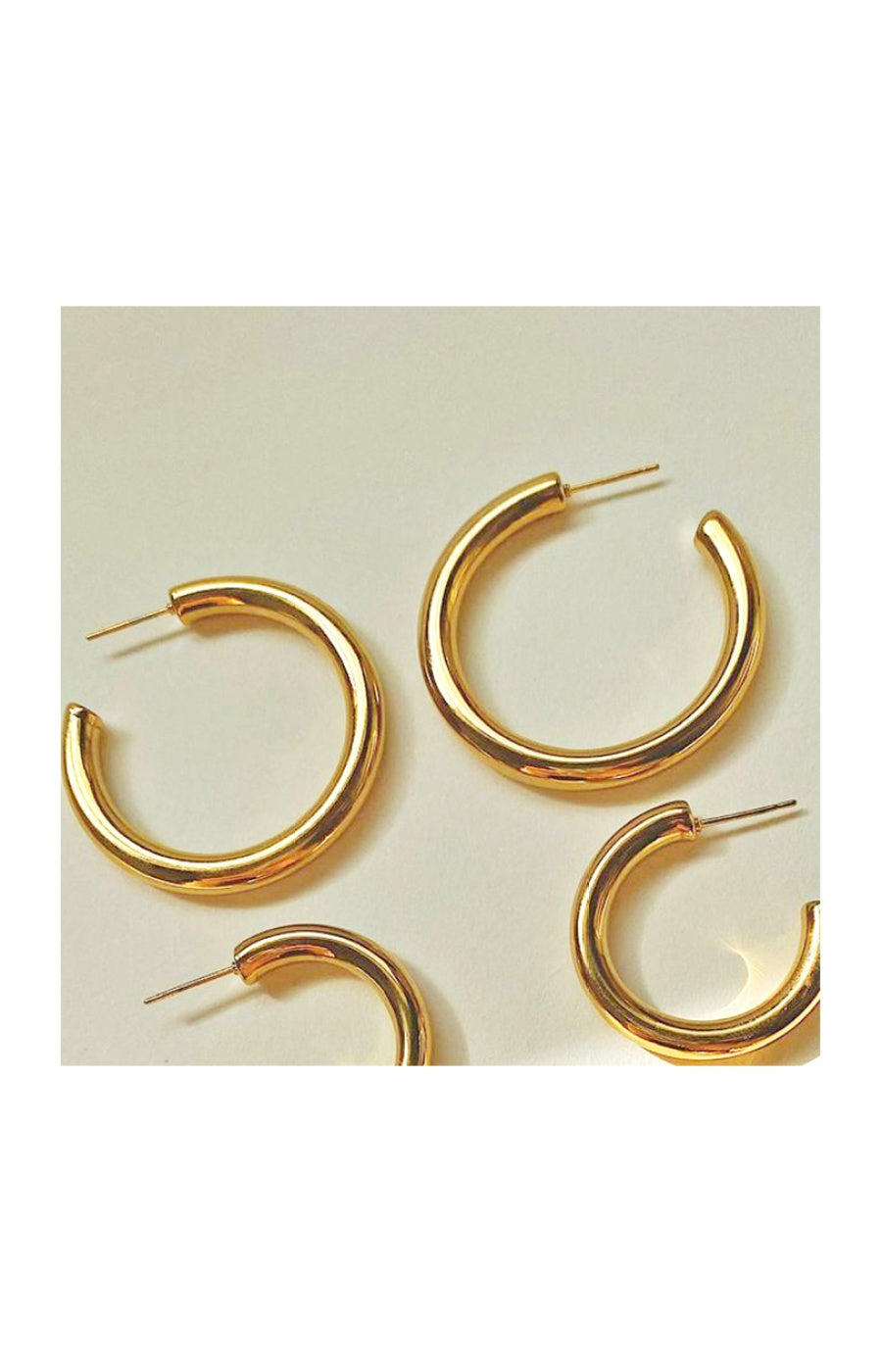 Boucles d'oreilles - Laiton plaqué or