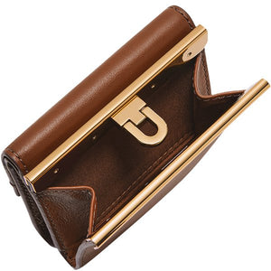 Portefeuille en cuir-Marron