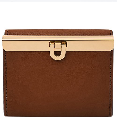 Portefeuille en cuir-Marron