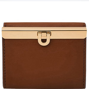 Portefeuille en cuir-Marron