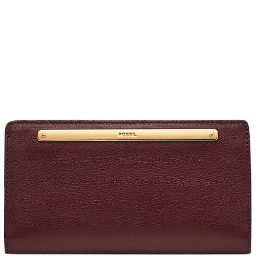 Portefeuille en cuir-Rouge