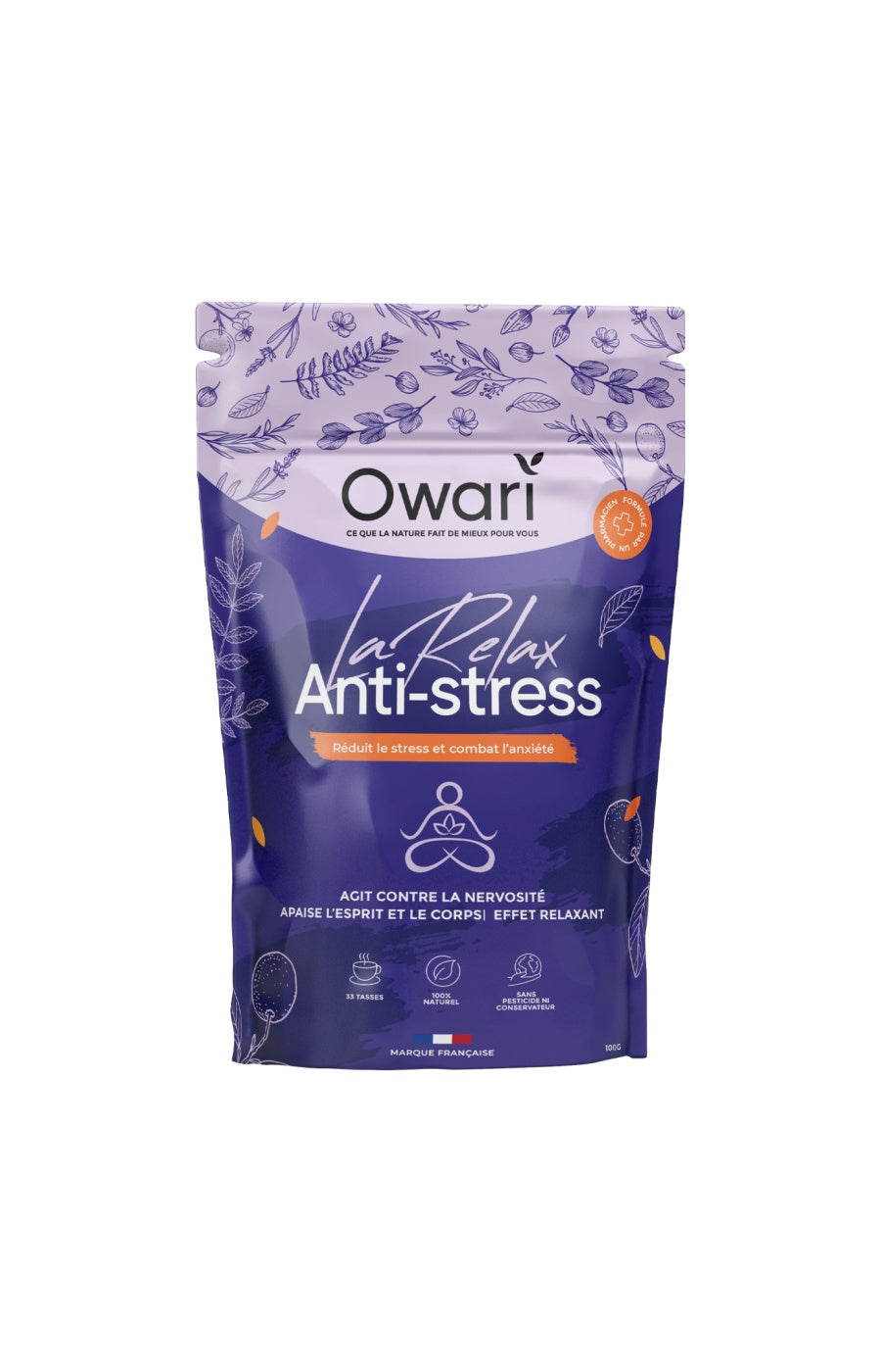 Infusion naturelle anti-stress - Relax - 15 jours