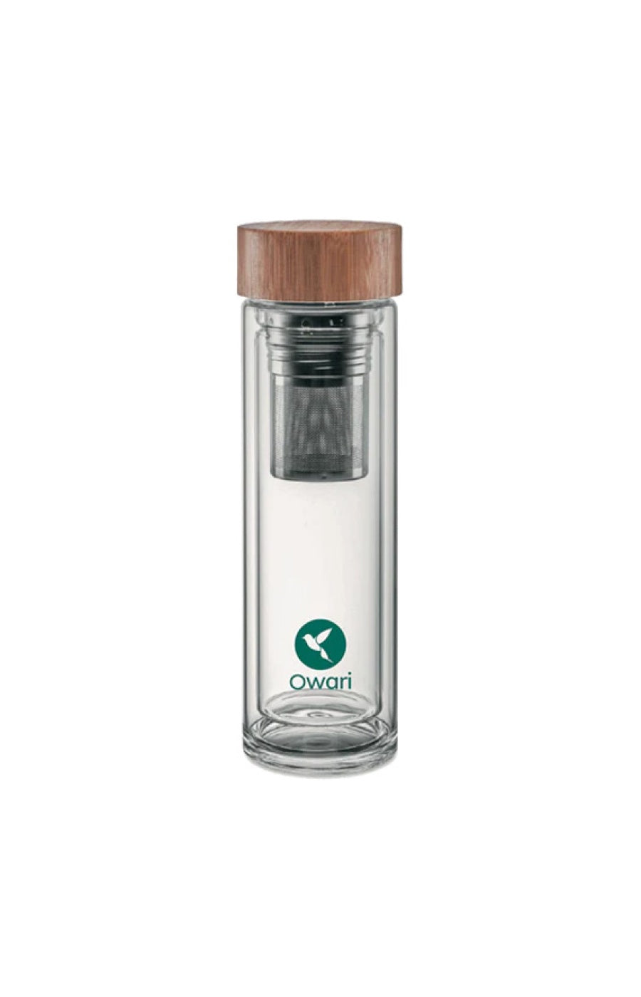 Bouteille infuseur double paroi - Verre -  420 ml