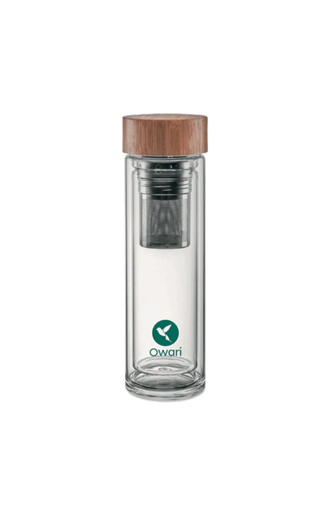 Bouteille infuseur double paroi - Verre -  420 ml