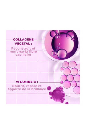 Masque réparateur - Collagène & vitamine B - Cheveux très abîmés - 200 ml