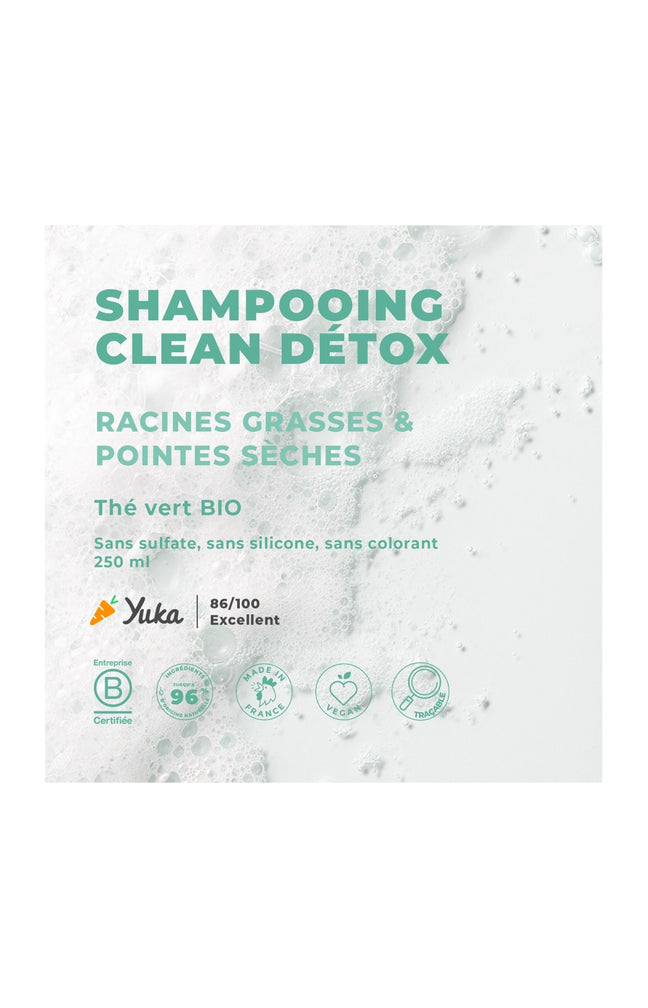 Shampoing detox - Thé vert & aloe vera bio - 250 ml