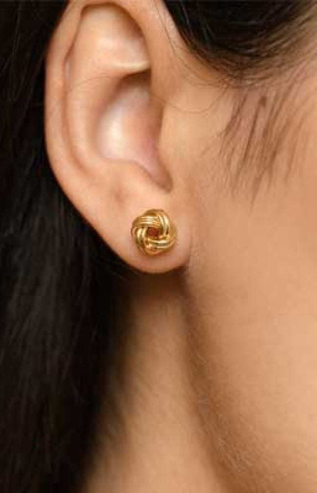 Boucles d'oreilles Noeud - Or jaune  375/1000