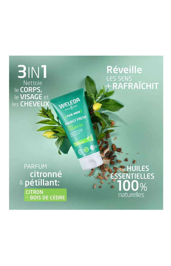 Gel douche 3-en-1 - Energy Fresh - Homme - 200 ml