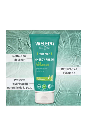 Gel douche 3-en-1 - Energy Fresh - Homme - 200 ml