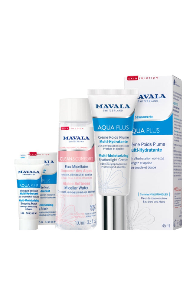 Coffret routine - Aqua Plus - Peaux déshydratées - 3 produits