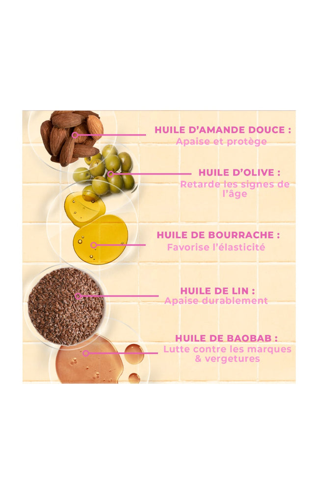 Huile hydratante bio - 7 huiles - Corps - 100 ml