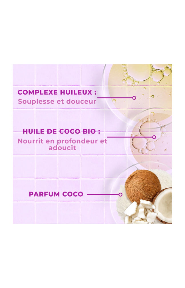 Huile anti-fourche - Huile de coco bio - Cheveux ondulés à bouclés - 150 ml