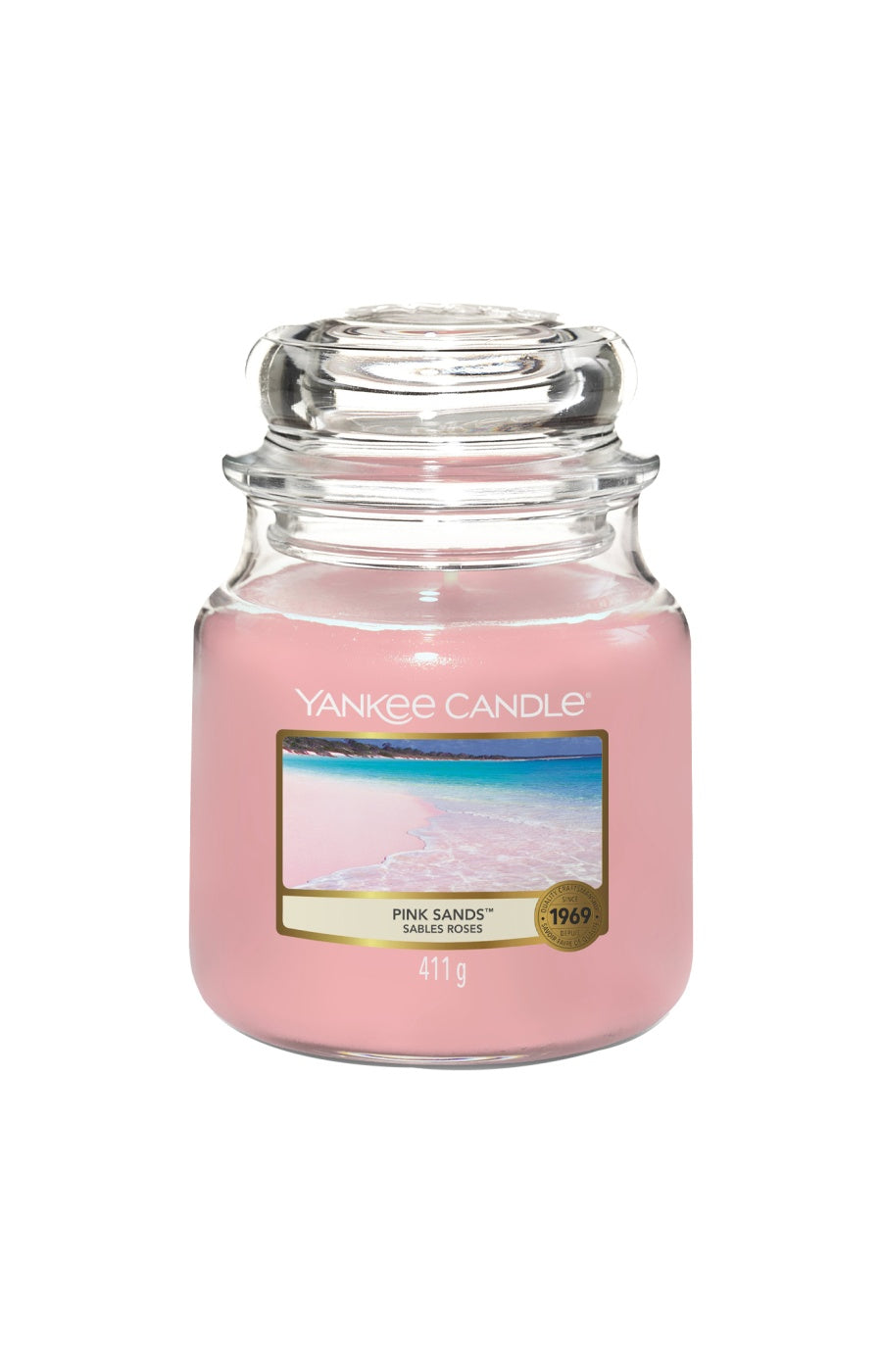 Bougie jarre - Sables roses - Modèle medium - 411 g