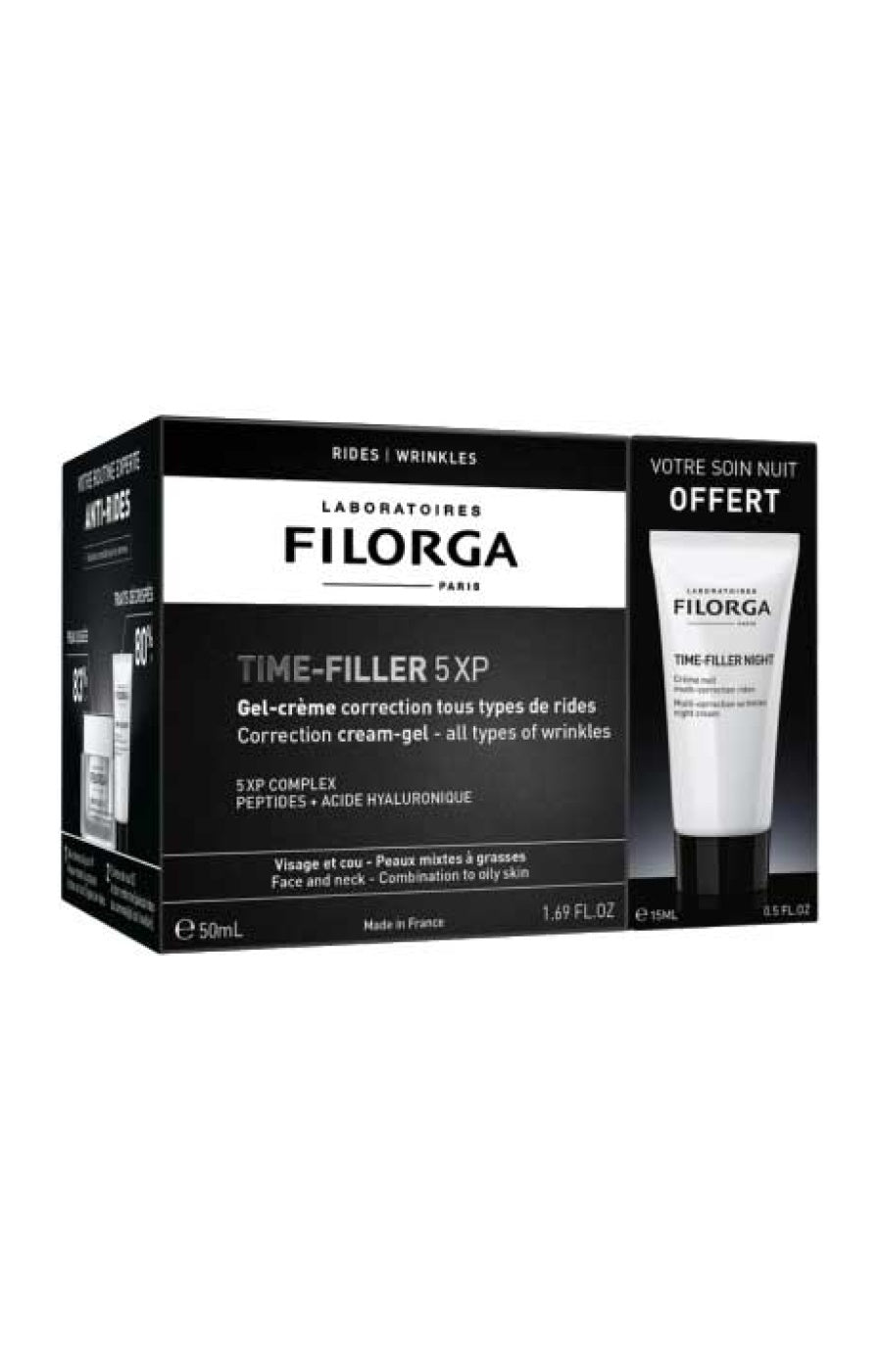 Coffret anti-rides gel-crème - Time Filler - Jour & nuit - Peaux matures - 2 produits
