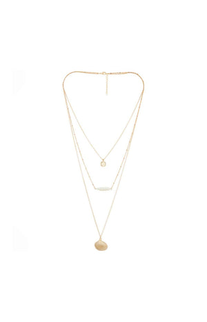 Collier Priscille - Laiton doré & perles d'eau douce