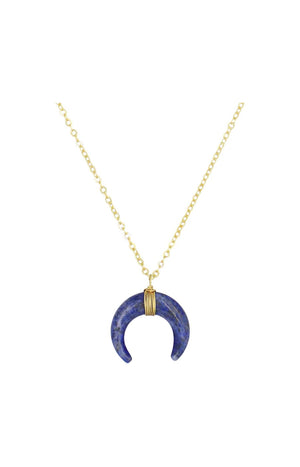 Collier Loreleï - Laiton doré & lapis bleu