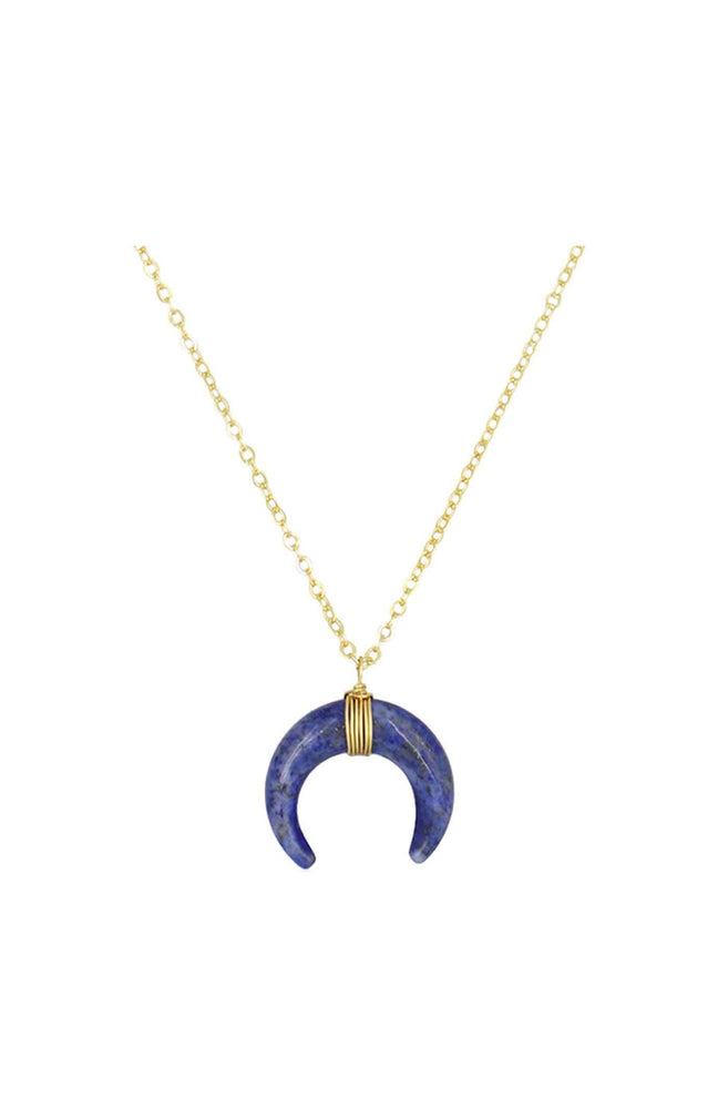 Collier Loreleï - Laiton doré & lapis bleu