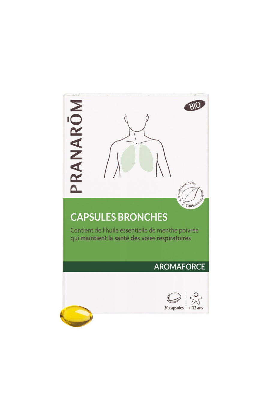 Capsules aux huiles essentielles bio - Bronches - 30 capsules