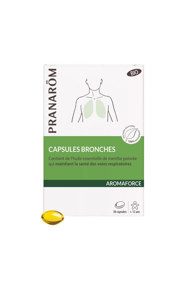 Capsules aux huiles essentielles bio - Bronches - 30 capsules