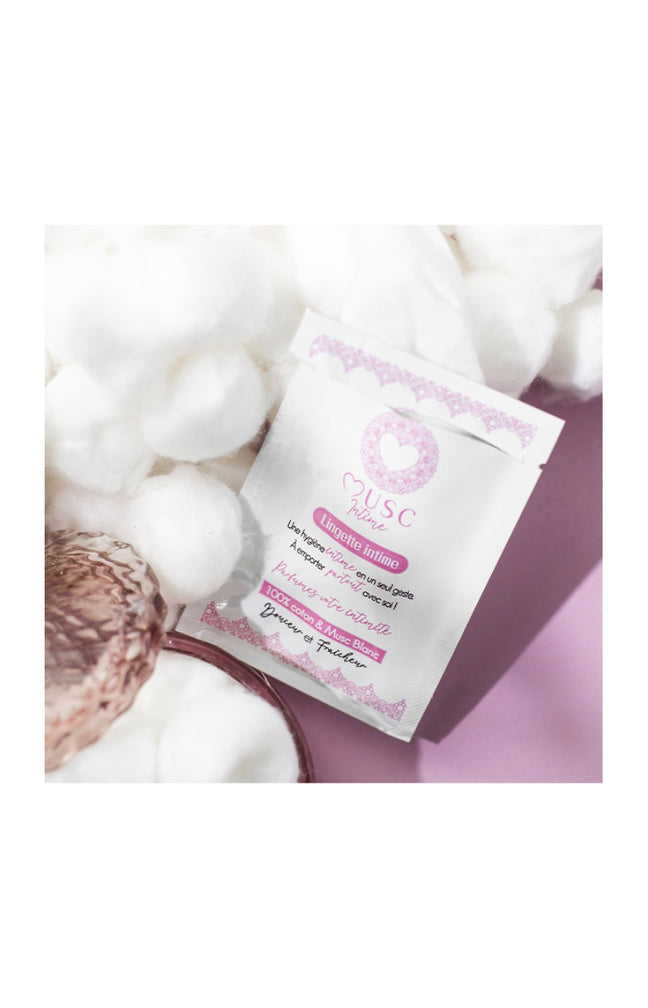 Lingettes naturelles - Musc blanc - 30 unités