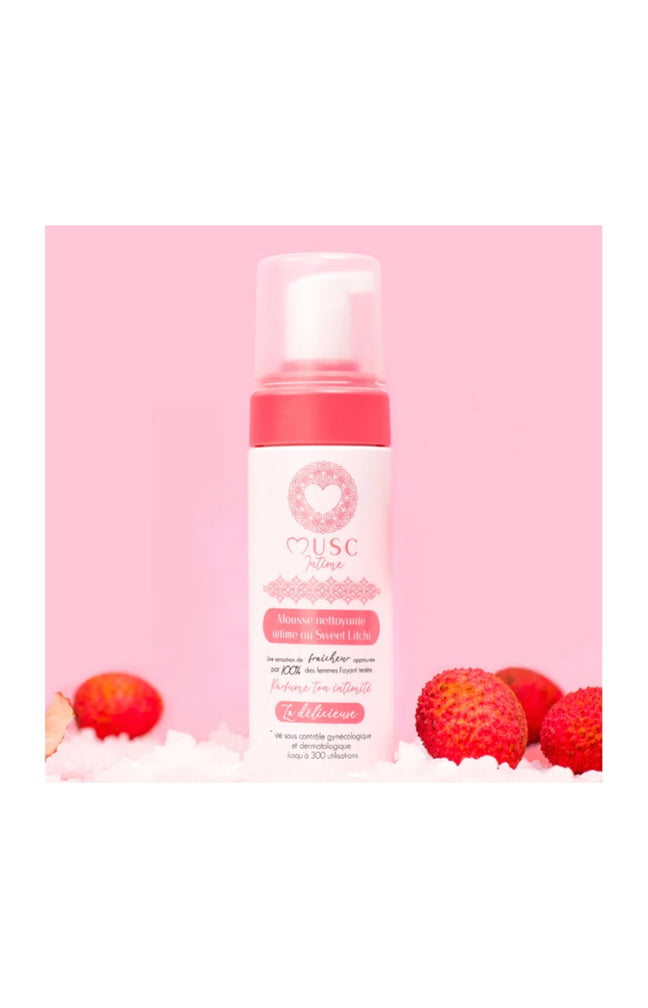 Mousse nettoyante intime - La Délicieuse - Litchi - 150 ml