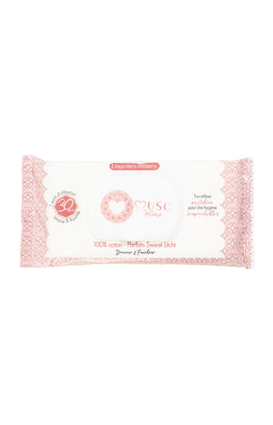 Lingettes intimes naturelles - La Délicieuse - Litchi - 30 unités