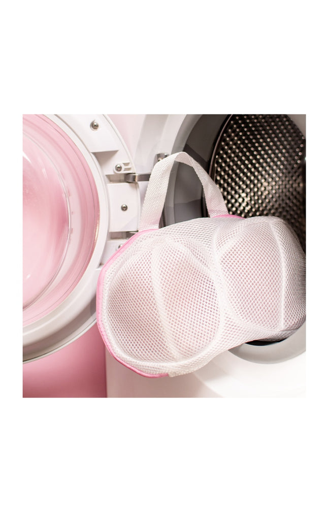 Sac de lavage pour sous-vêtements - Rose & blanc