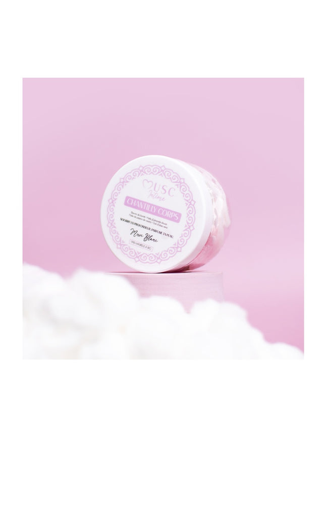 Crème corporelle bio - Chantilly bicolore - Musc blanc - 100 g