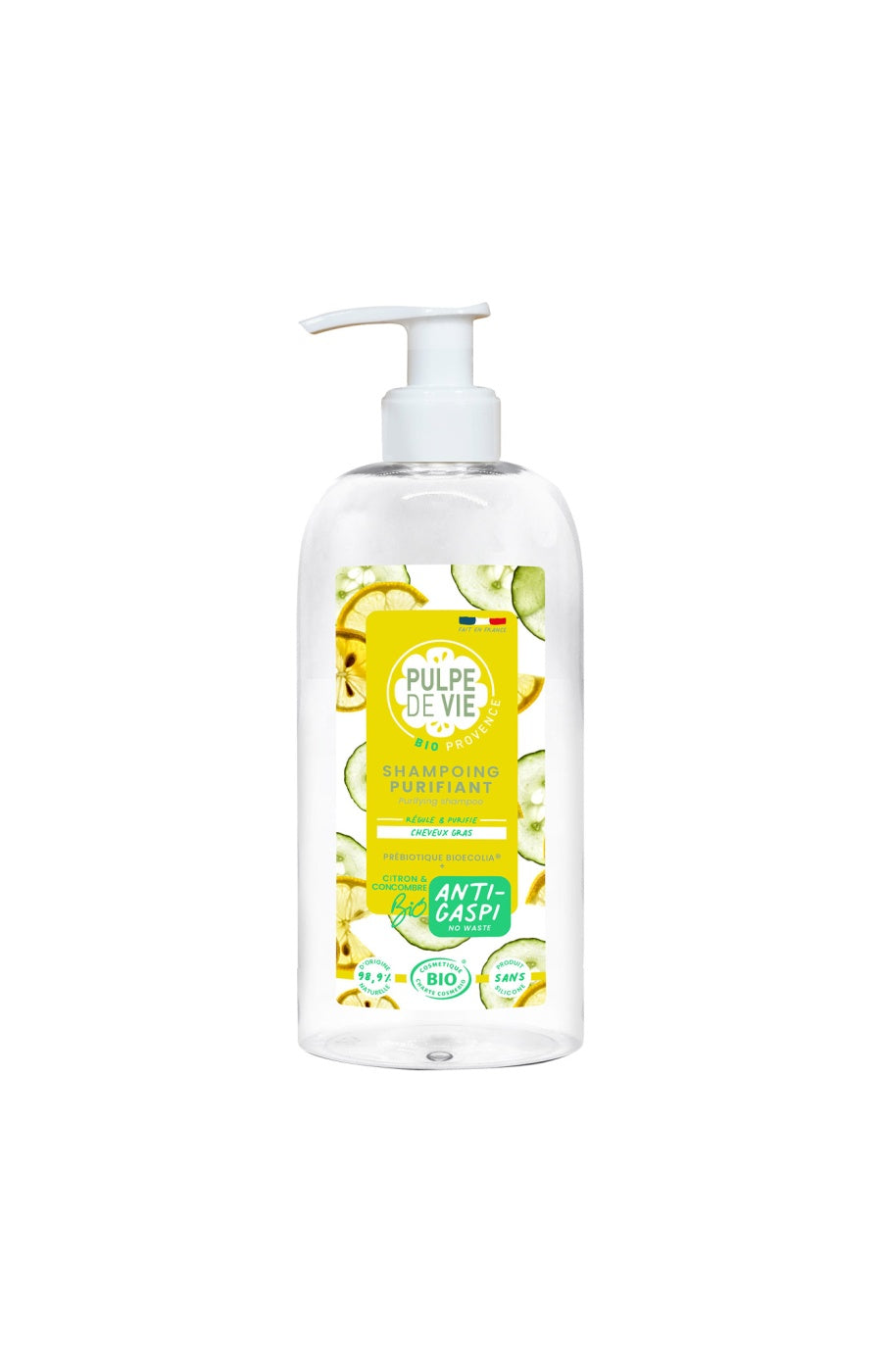 Shampoing rééquilibrant - Citron & concombre - Cheveux gras - 400 ml