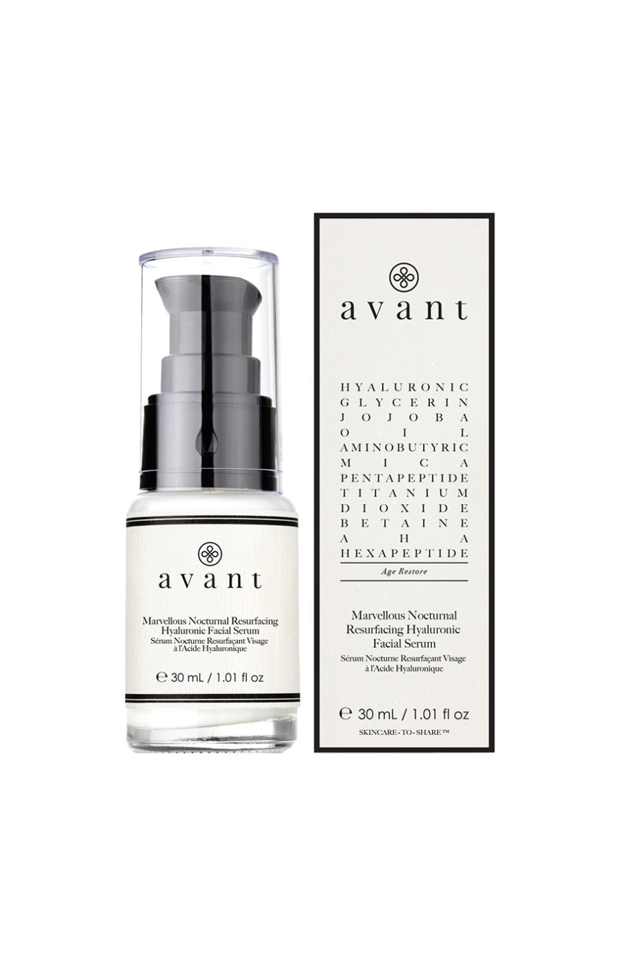 Sérum raffermissant & anti-rides - Acide hyaluronique - Visage - 30 ml